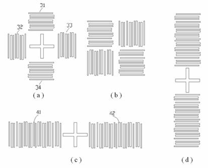 High-accuracy alignment mark structure based on machine vision alignment