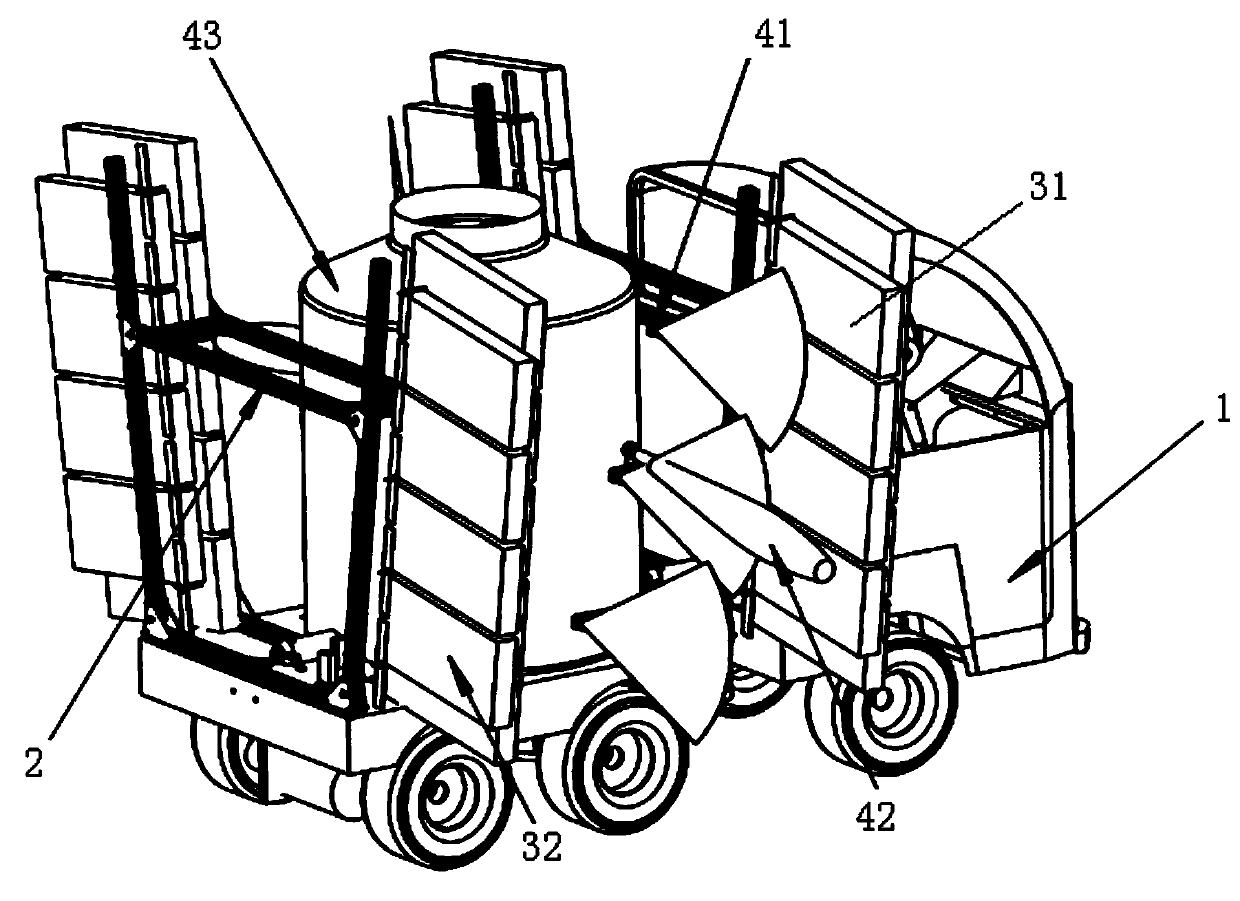 Heliostat cleaner