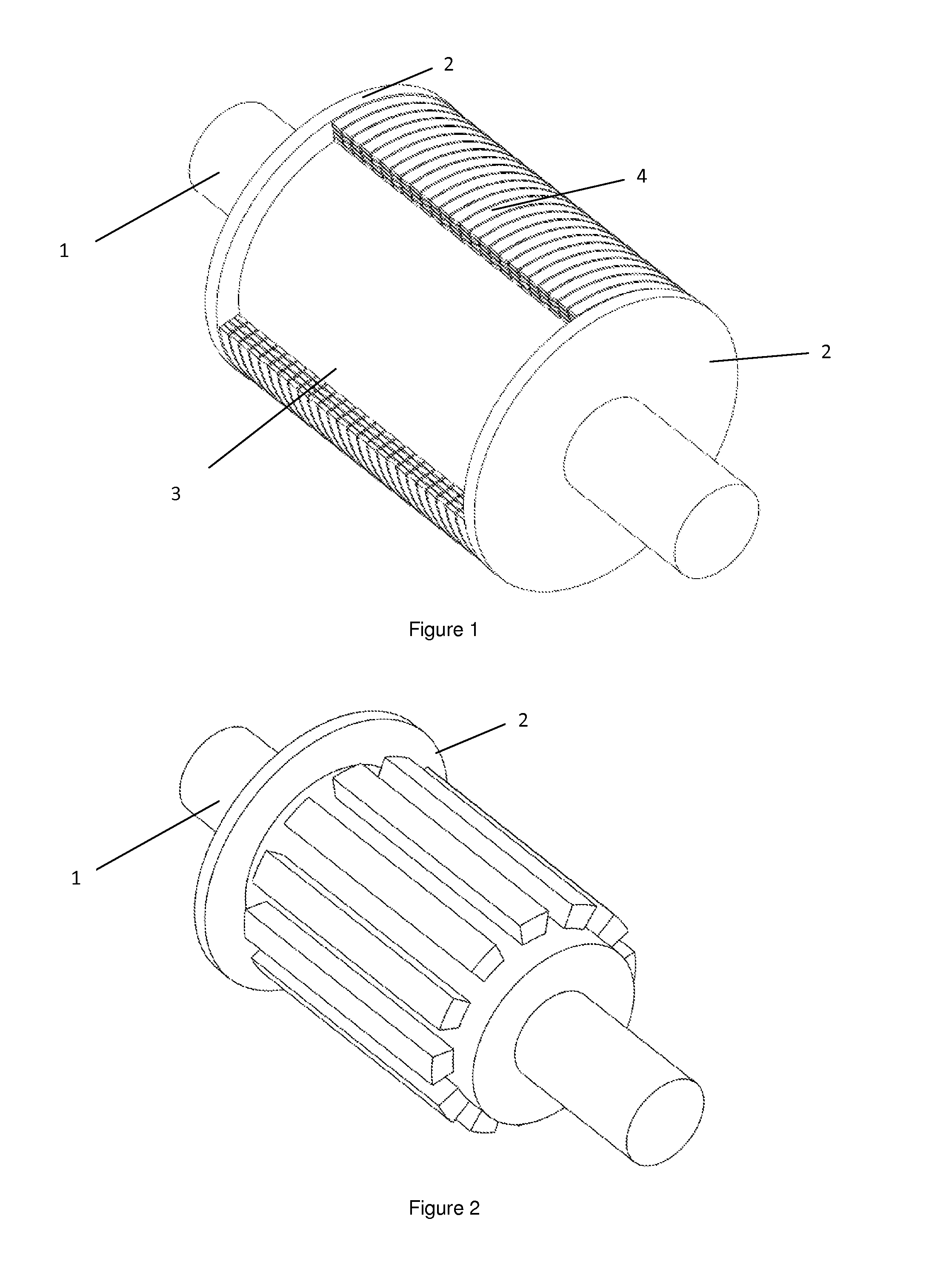 Method of manufacturing multilayer metal wire or ribbon bandage over operational zone of rotor