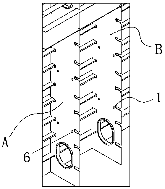 A scaffold construction method based on structural opening