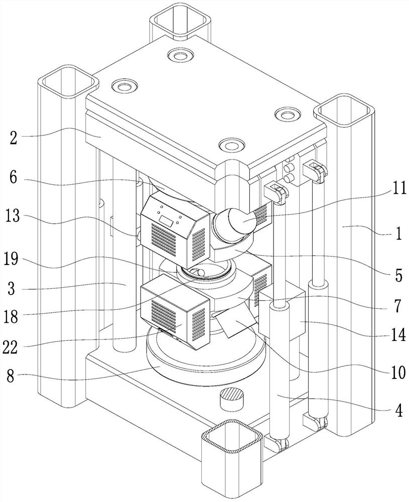 True triaxial real-time scanning CT testing device and method for high-pressure hard rock fracture process