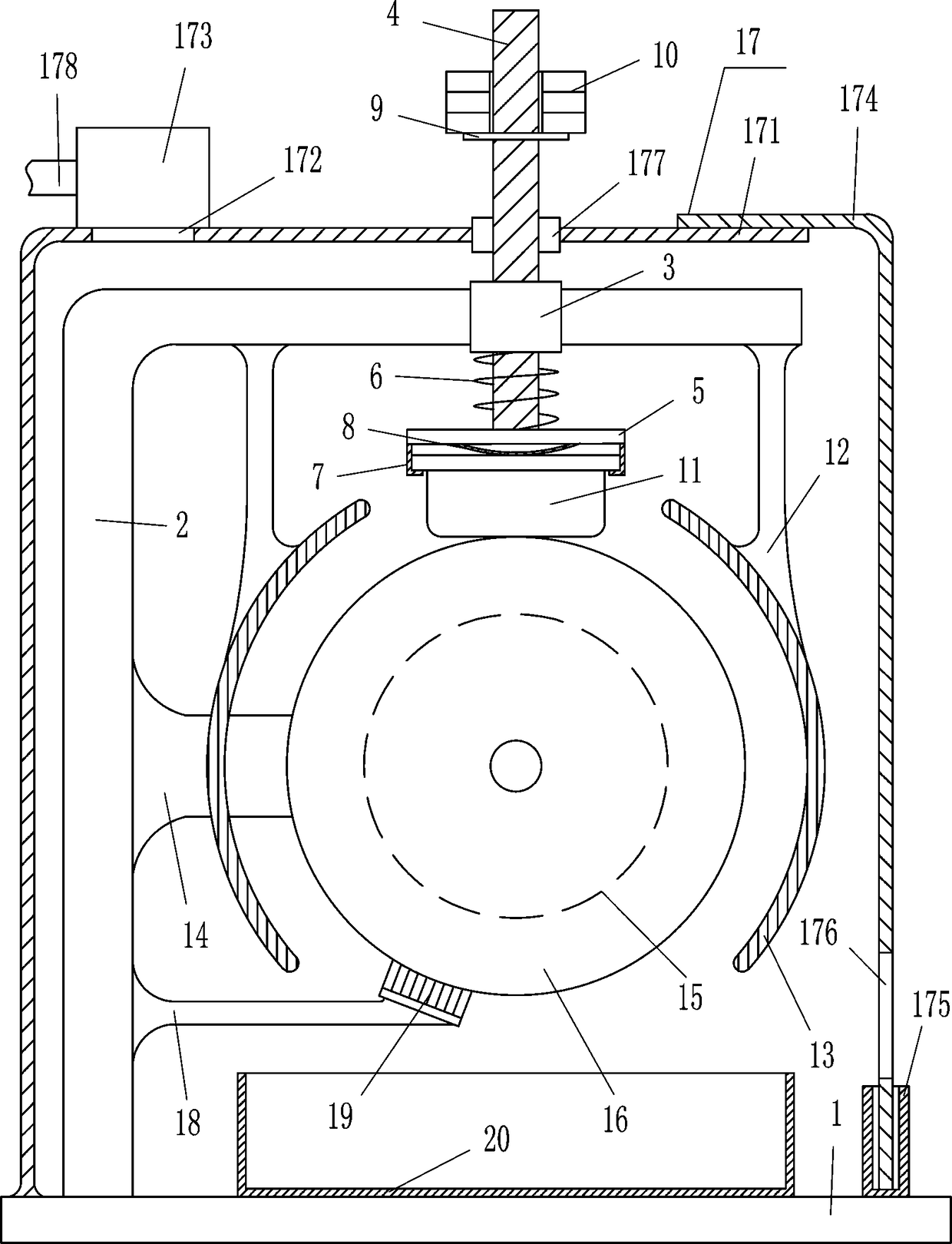 Wear resistance testing equipment for wheel rubber for automobiles