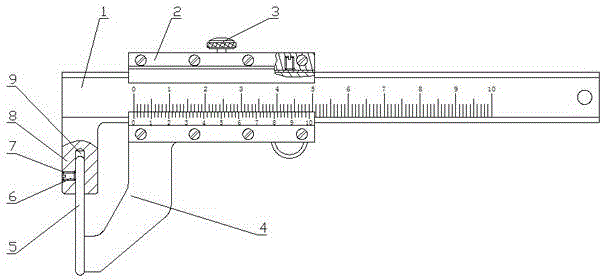 Pitch vernier caliper