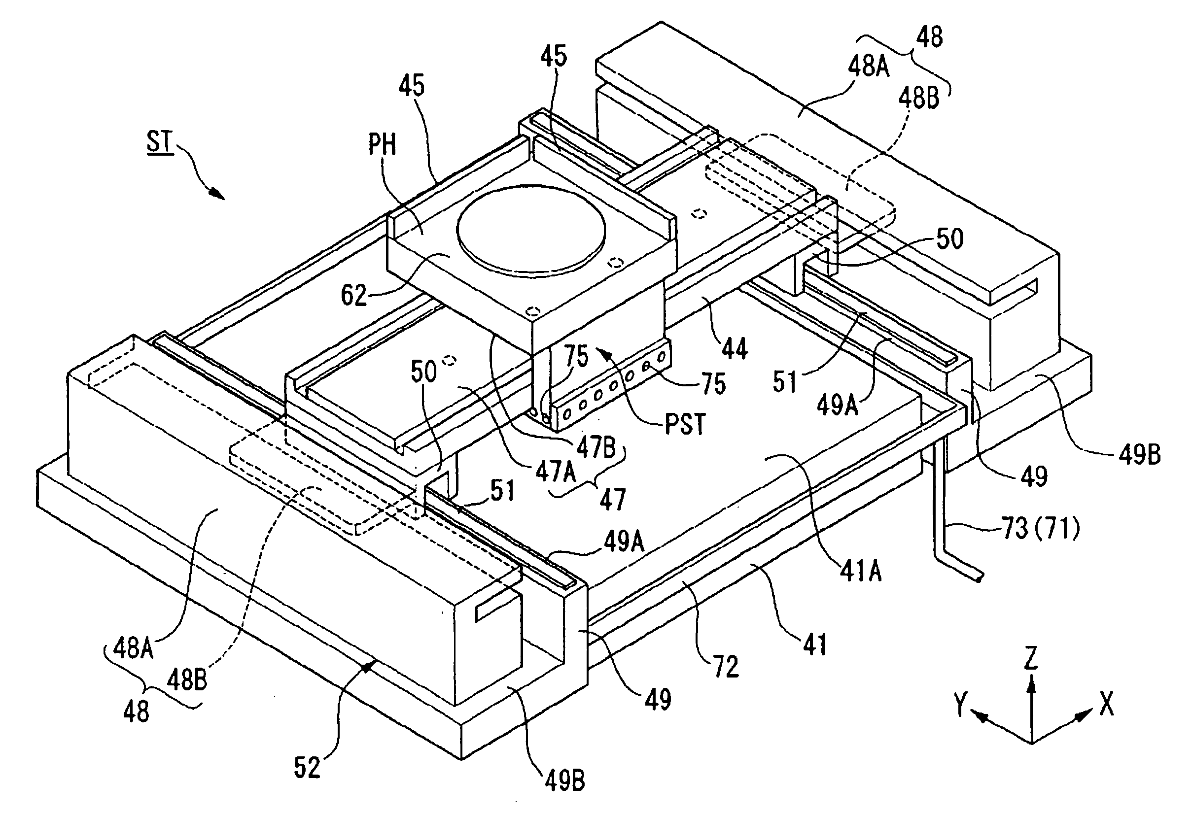 Supporting plate, stage device, exposure apparatus, and exposure method