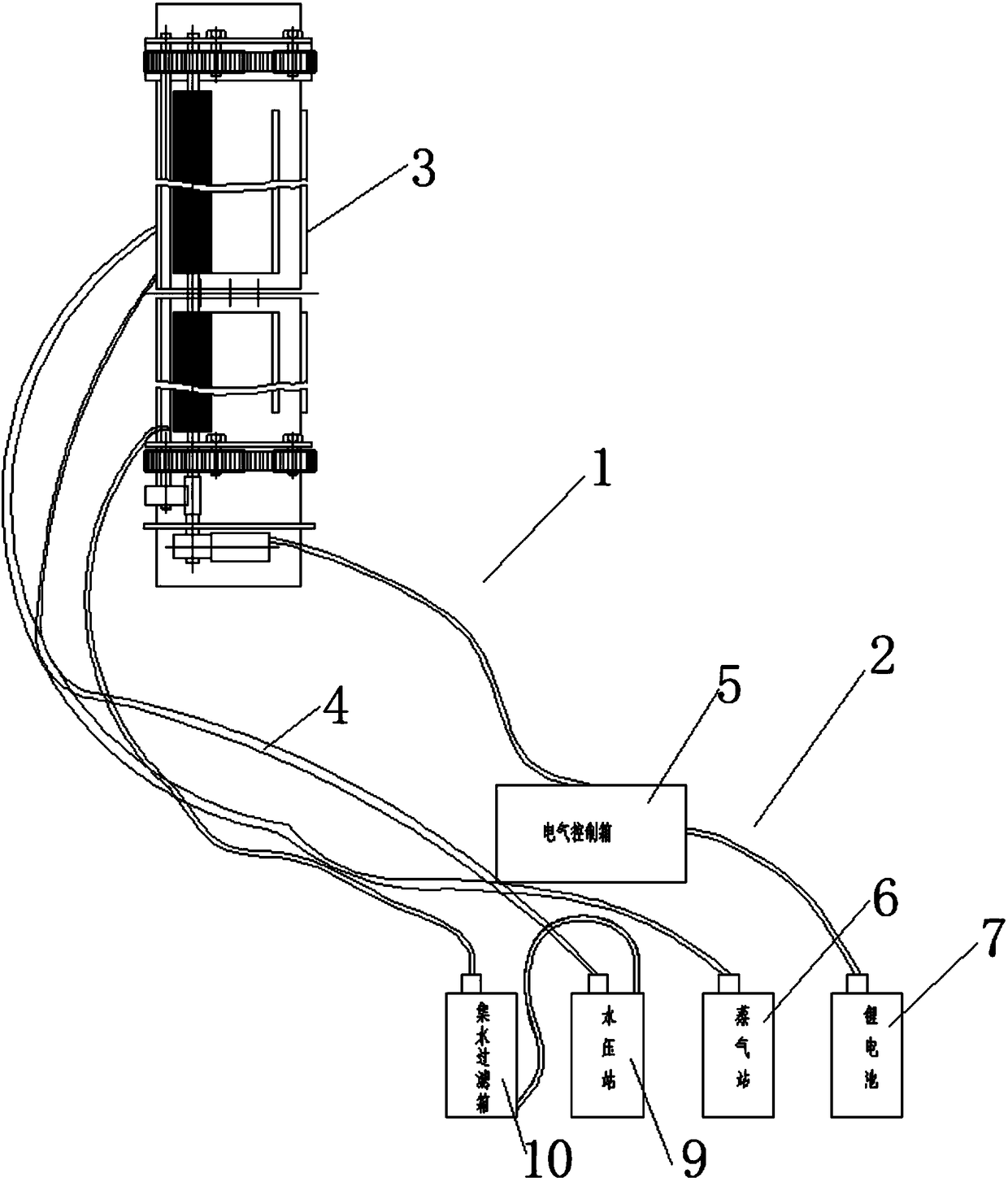 Self-walking multifunctional cleaning vehicle device for solar panel