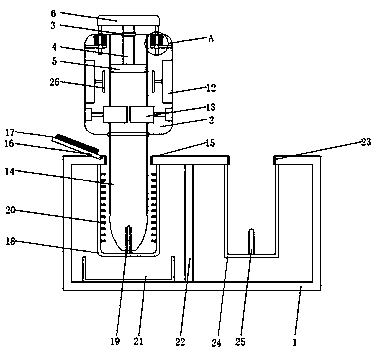 Liquid suction device for nano-material research