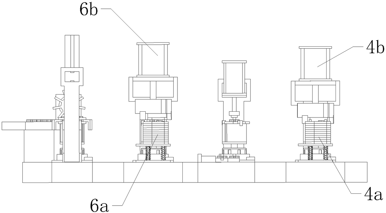 Spanner frame assembly device of vehicle machine oil filter element spanner automatic assembly machine