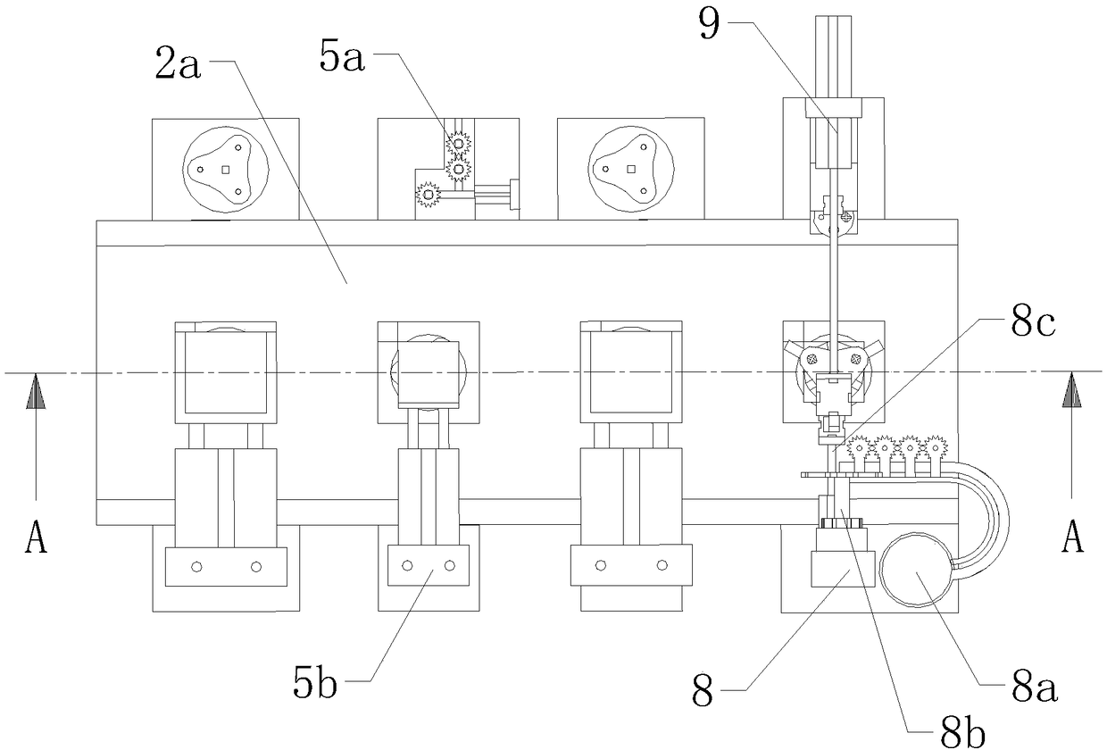 Spanner frame assembly device of vehicle machine oil filter element spanner automatic assembly machine