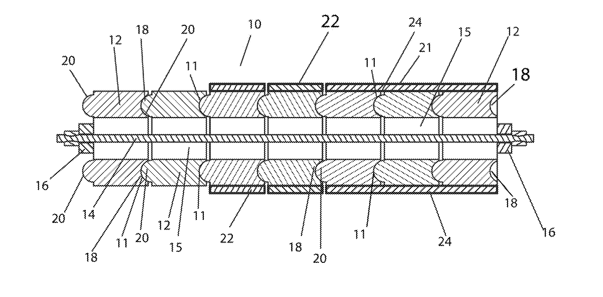 Pre-Tensioned Discrete Element Support System