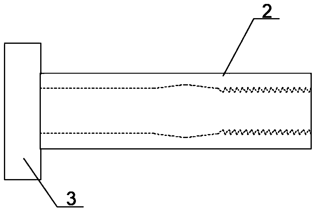 Extrusion type single-side fastening bolt