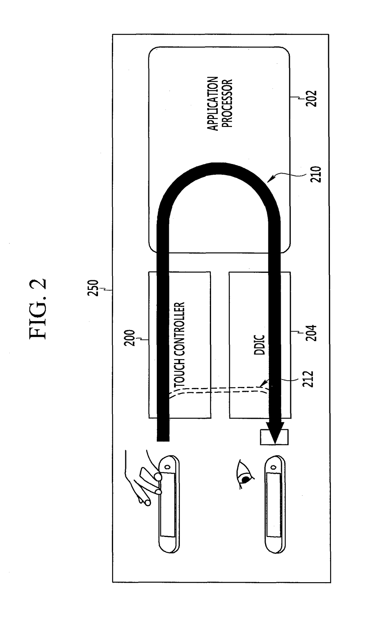 Terminal and apparatus and method for reducing display lag