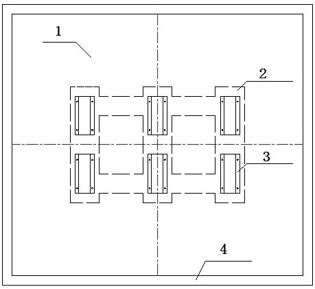 A prefabricated transformer foundation structure and its construction method