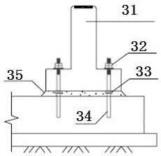 A prefabricated transformer foundation structure and its construction method