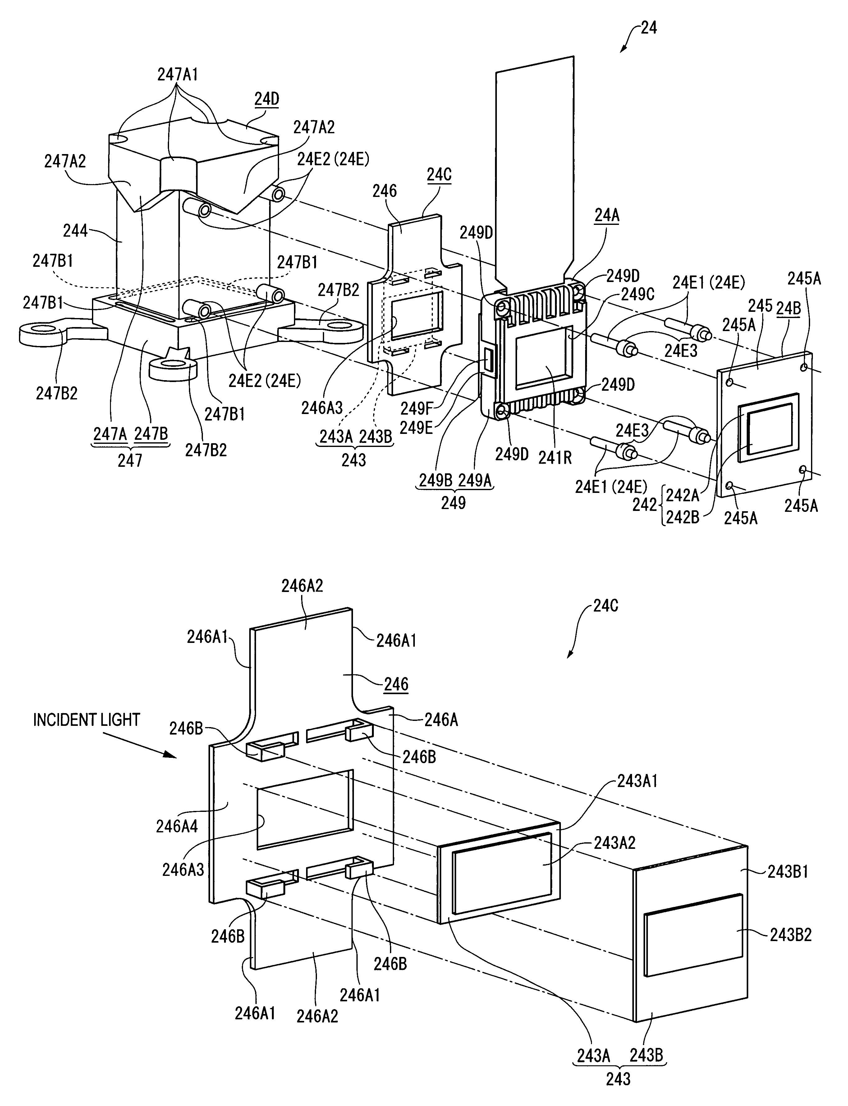 Optical device and protector