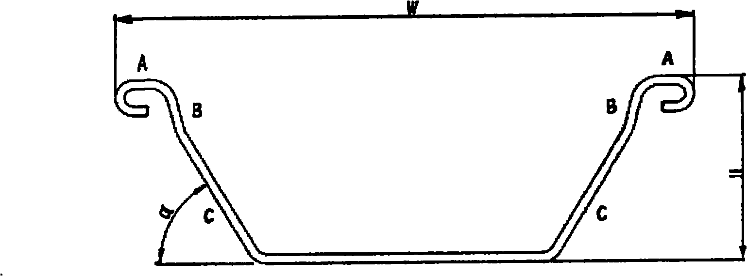 Roll type continuous cold-bending forming fabricating method for U-shaped steel sheet pile