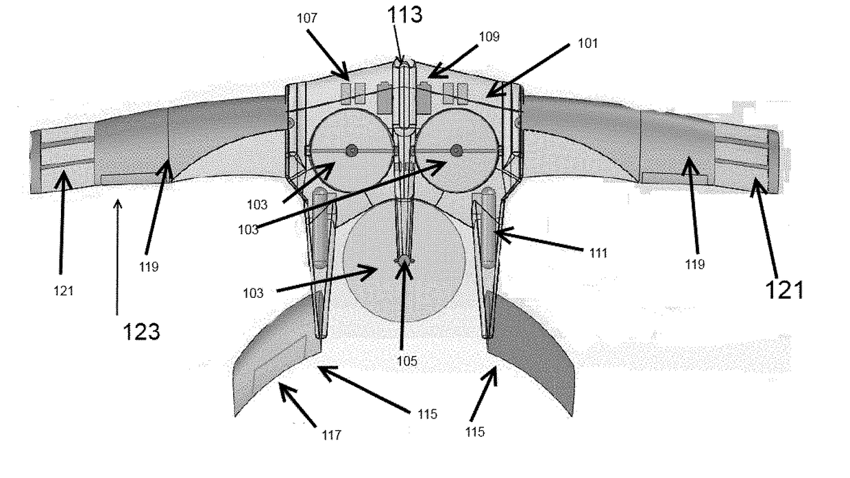 Variable geometry airframe for vertical and horizontal flight