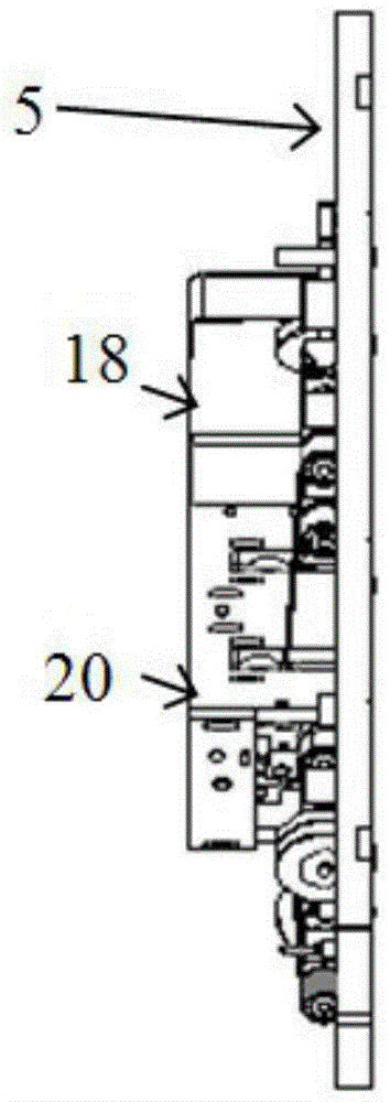 An automatic assembly line corner machine capable of flexible turning and backflow