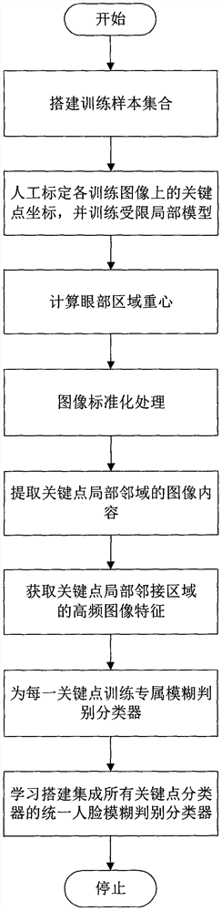 Fuzzy Face Discrimination Method Based on High Frequency Analysis of Local Neighborhood of Key Points