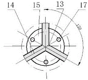 Collapse-prevention two-way rib wing jetting grouting drill bit and using method thereof