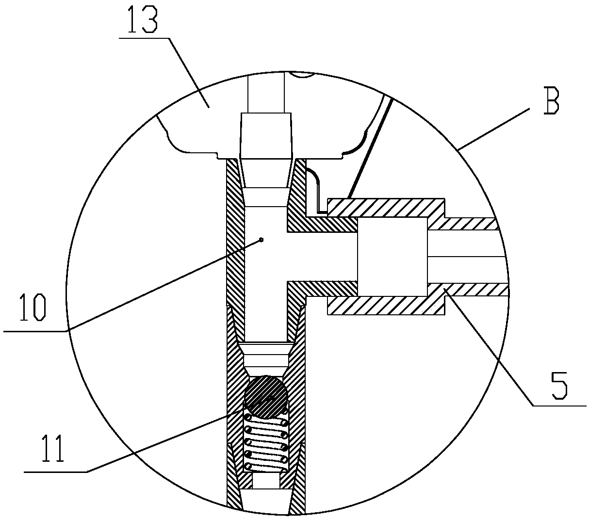 Anti-reverse structure of screw drilling tool ground drive device for oil and natural gas development