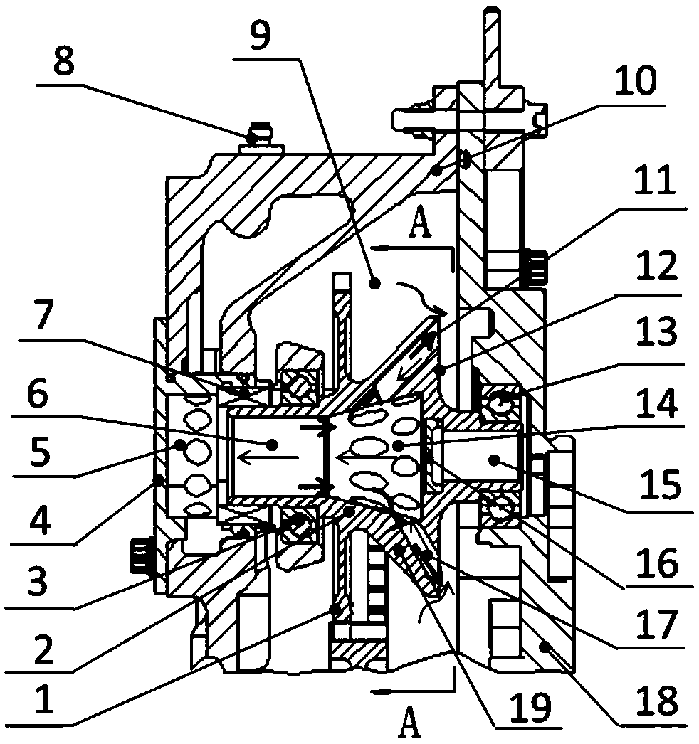 Centrifugal ventilator for aero-engine