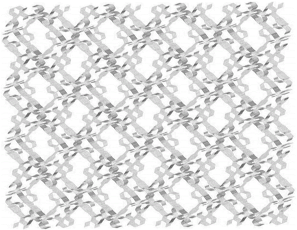 Binuclear zinc complex serving as mercury ion fluorescent probe and preparation method of same