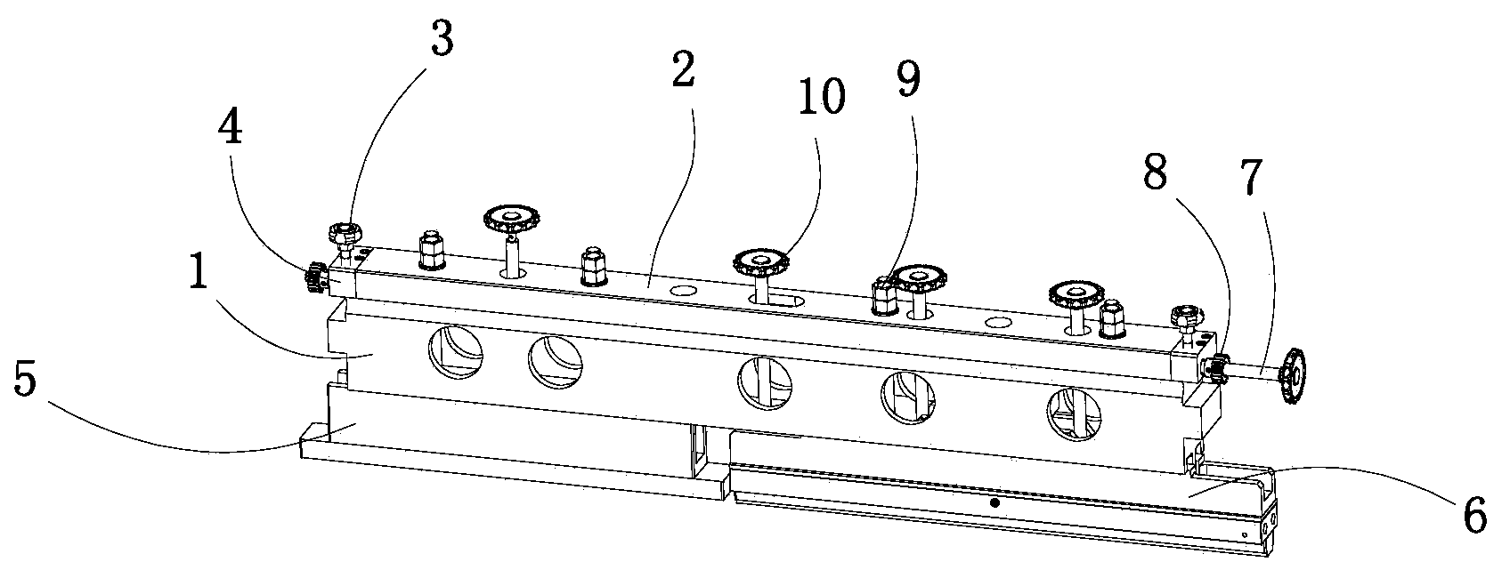 Upper pressure plate structure for heat sealing device of bag making machine