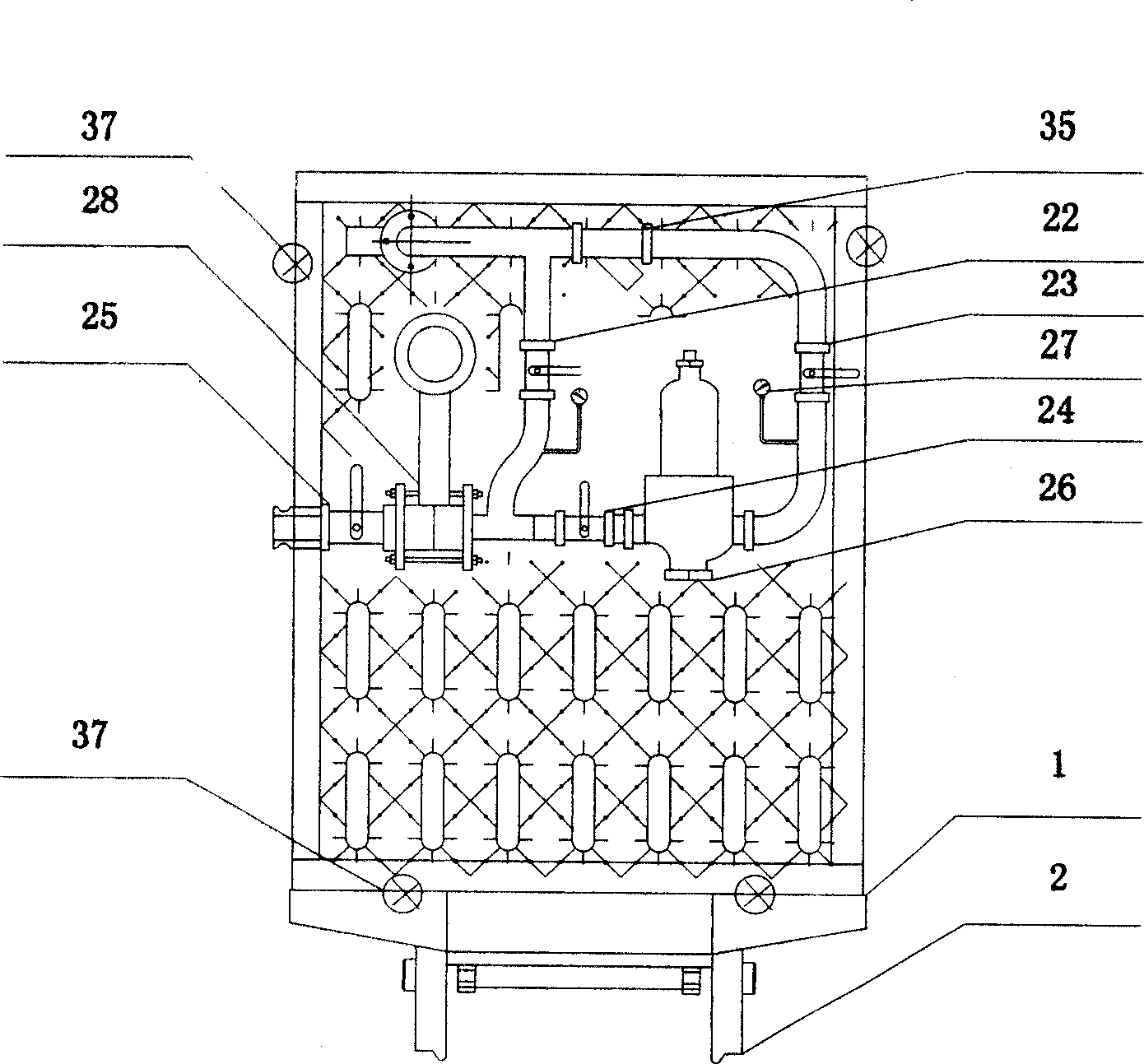 Multifunctional liquid nitrogen extinguishment vehicle for alley way