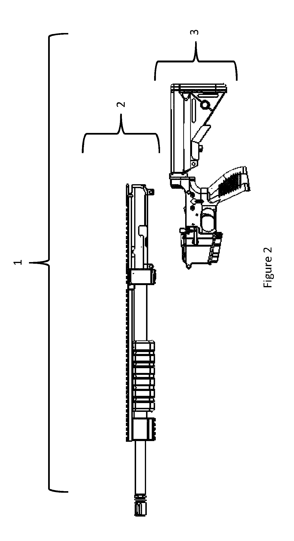 Means for converting semi-automatic firearm to pump-action rifle