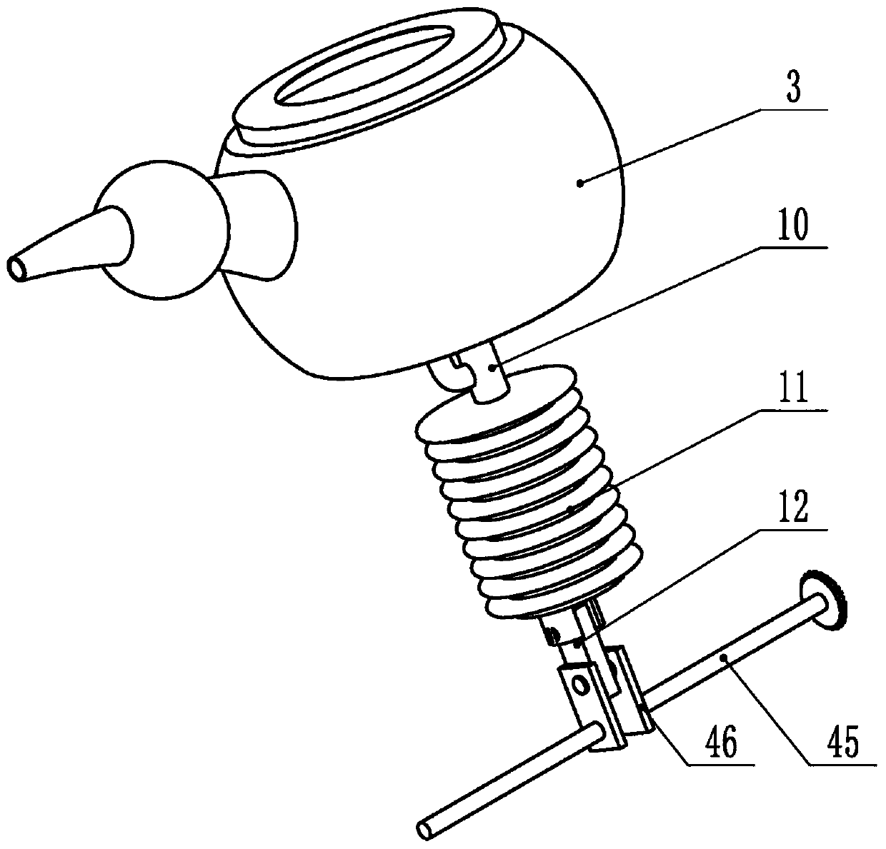 Feeding device for intensive care nursing