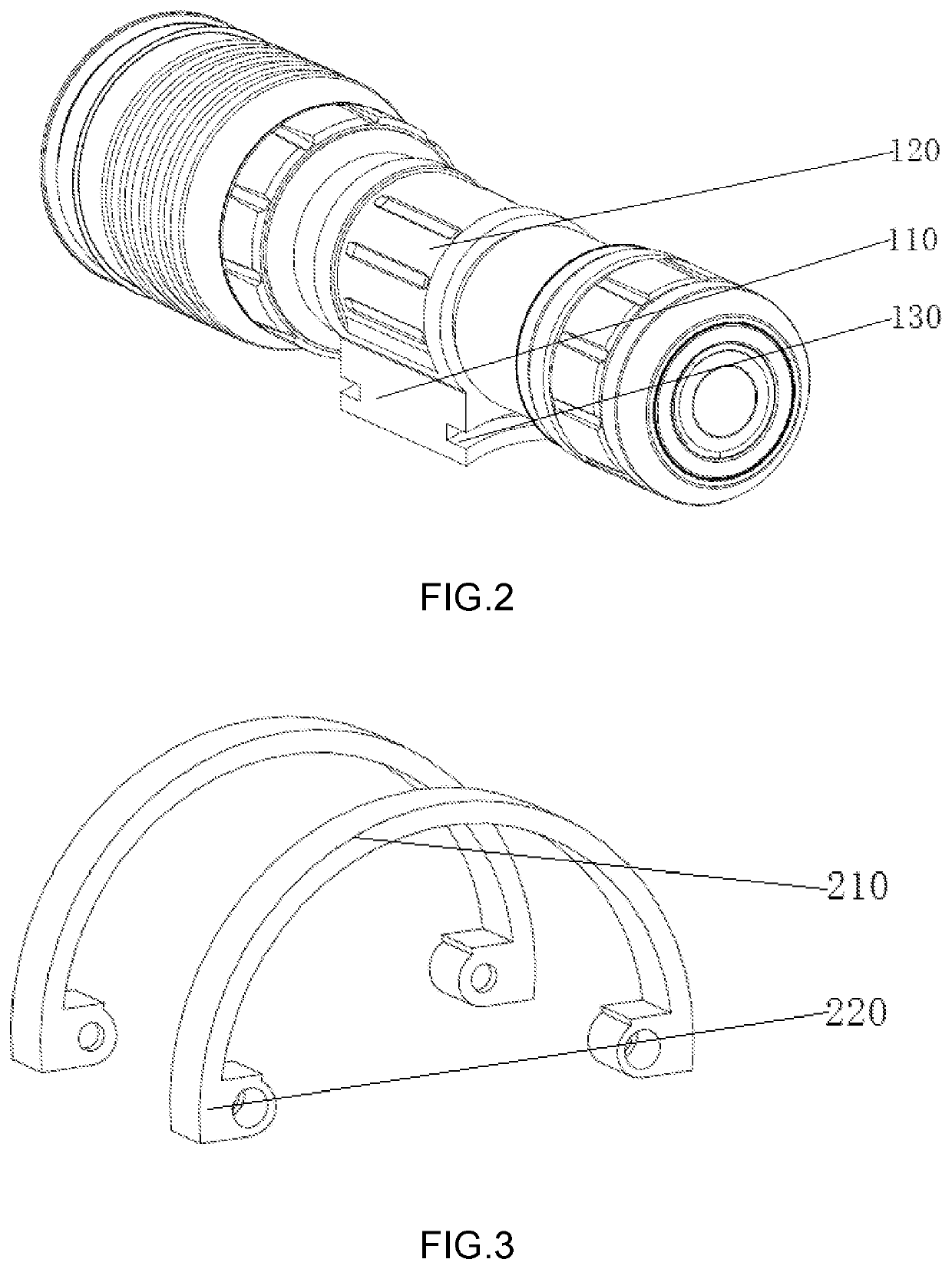 Position adjustable tactical light structure for long gun