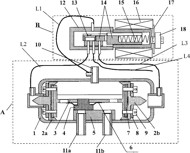 Three-way valve with electromagnetic pilot sliding valve for air-conditioner water heater