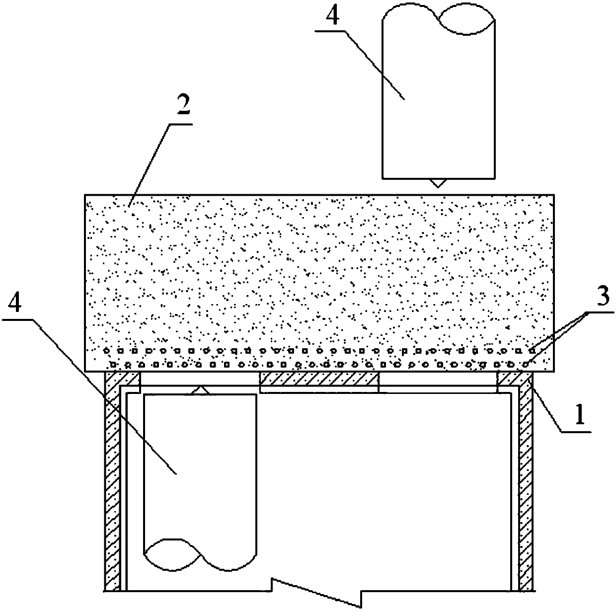 A microbial reinforcement structure at the end of a shield tunnel and its construction method