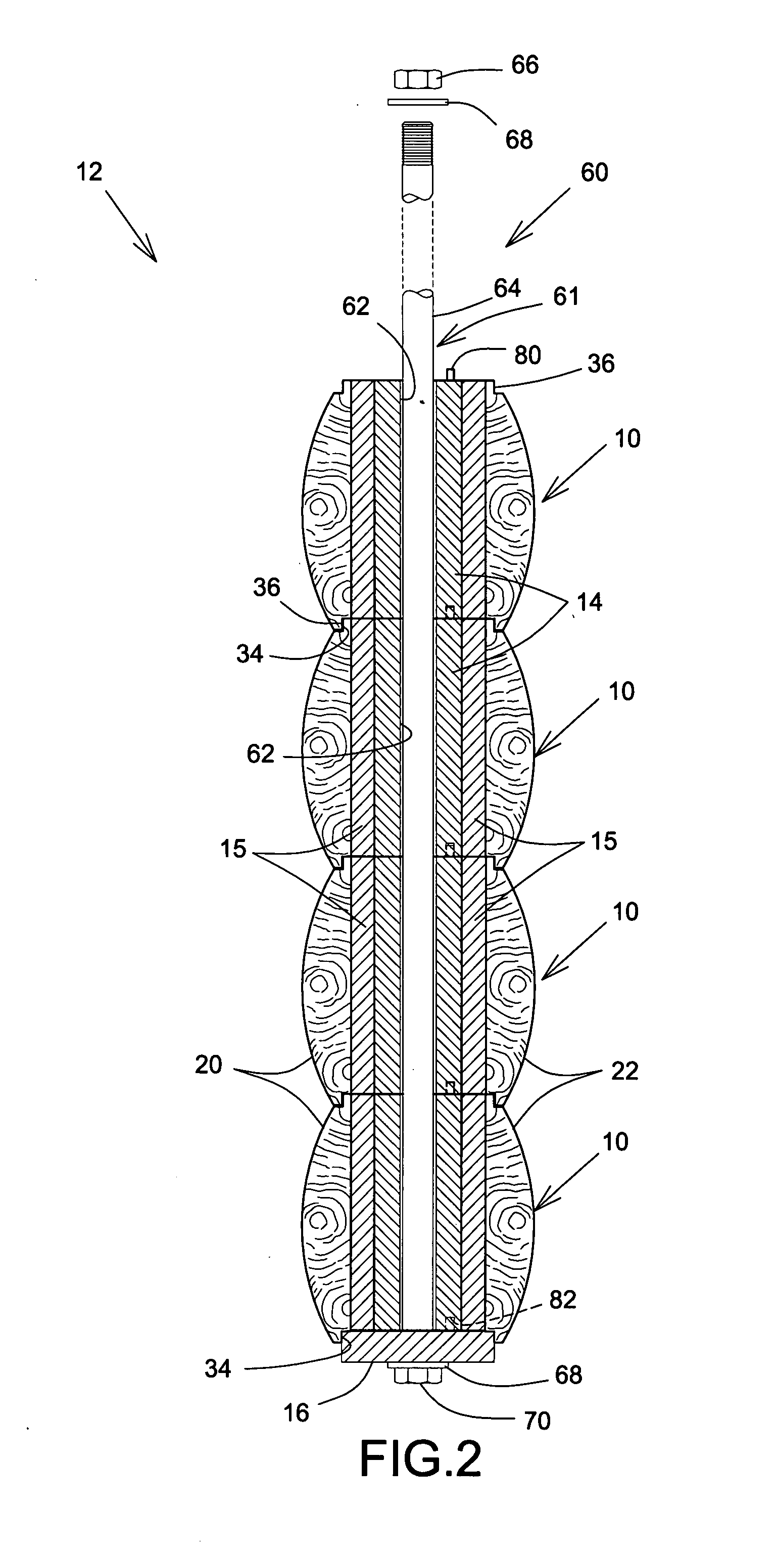 Stackable insulated unit for wall construction and method of fabrication thereof