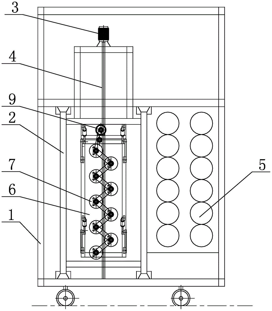 Dust collection putty grinding device