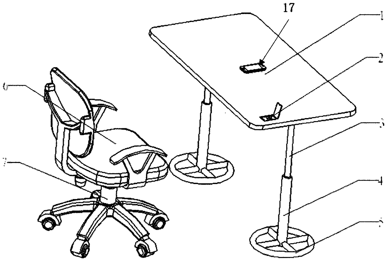 A health detection system with office equipment