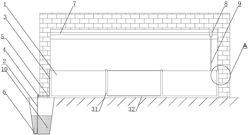 A flood control baffle and its working method