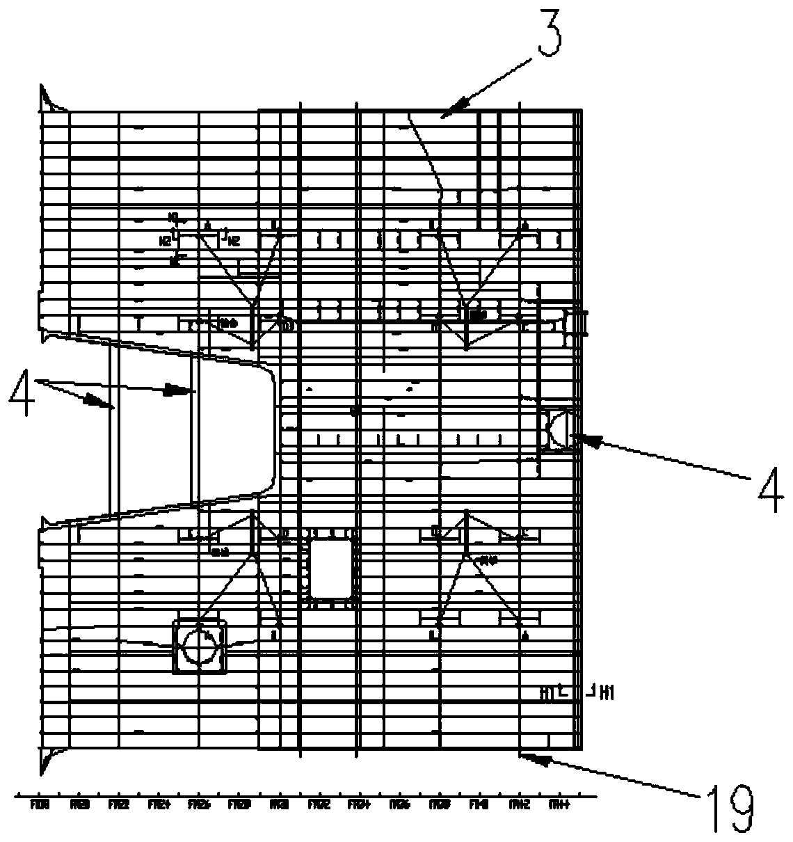 Hoisting process for general section of warehouse deck of orange juice ship