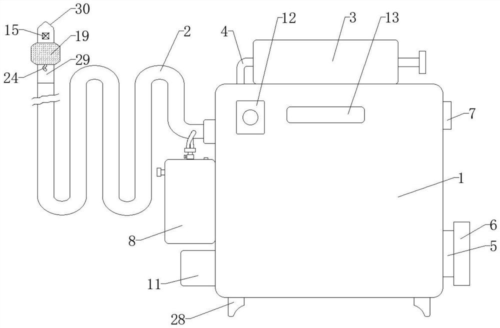 Drainage device self-cleaning system for gastrointestinal nursing