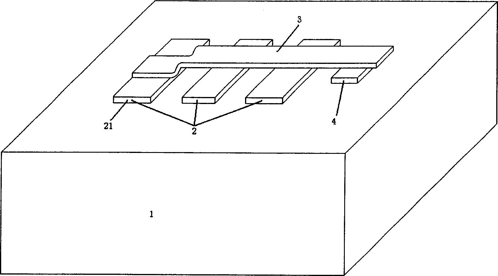 Capacitance microwave power sensor