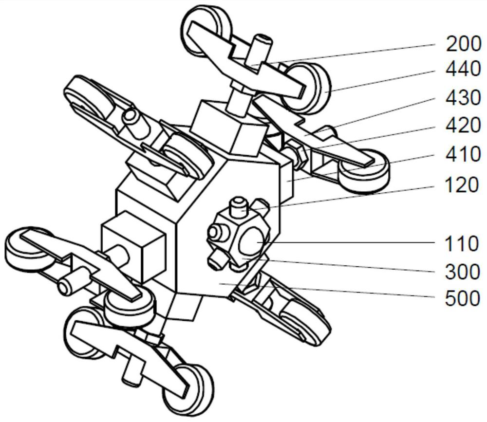 Flexible defect detection device for inner wall of pipeline and working method thereof