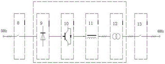 Intelligent ship shore-based power supply device