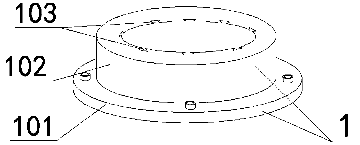 Nitrogen and oxygen sensor assembling, clamping and forming mold