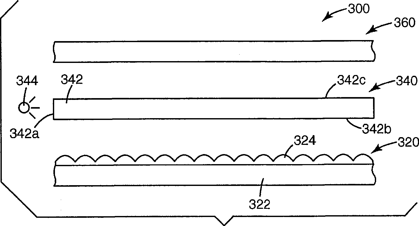 Backlight suitable for display devices