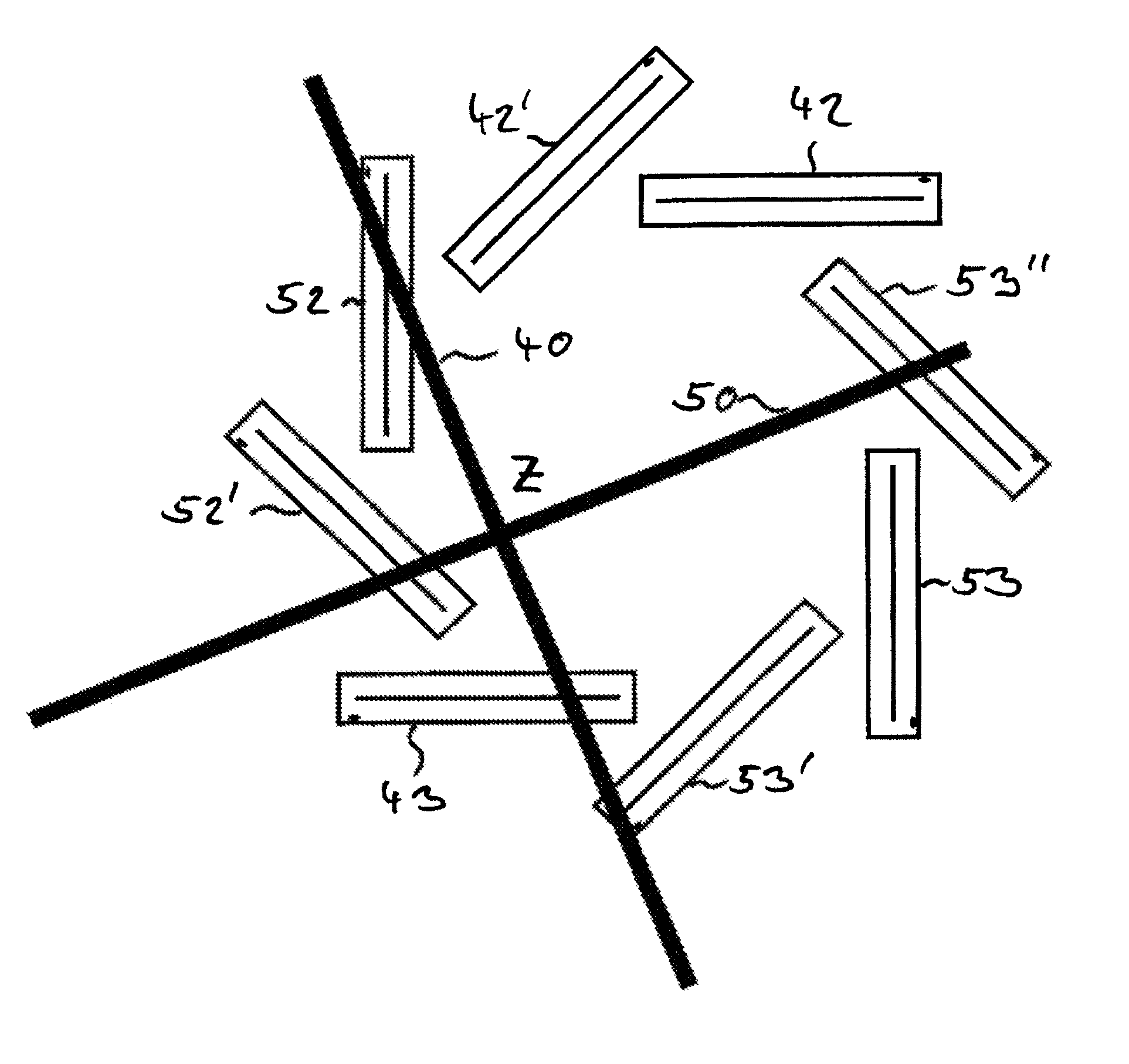 Device and process for quantitative assessment of the three-dimensional position of two machine parts, shafts, spindles, workpieces or other articles relative to one another