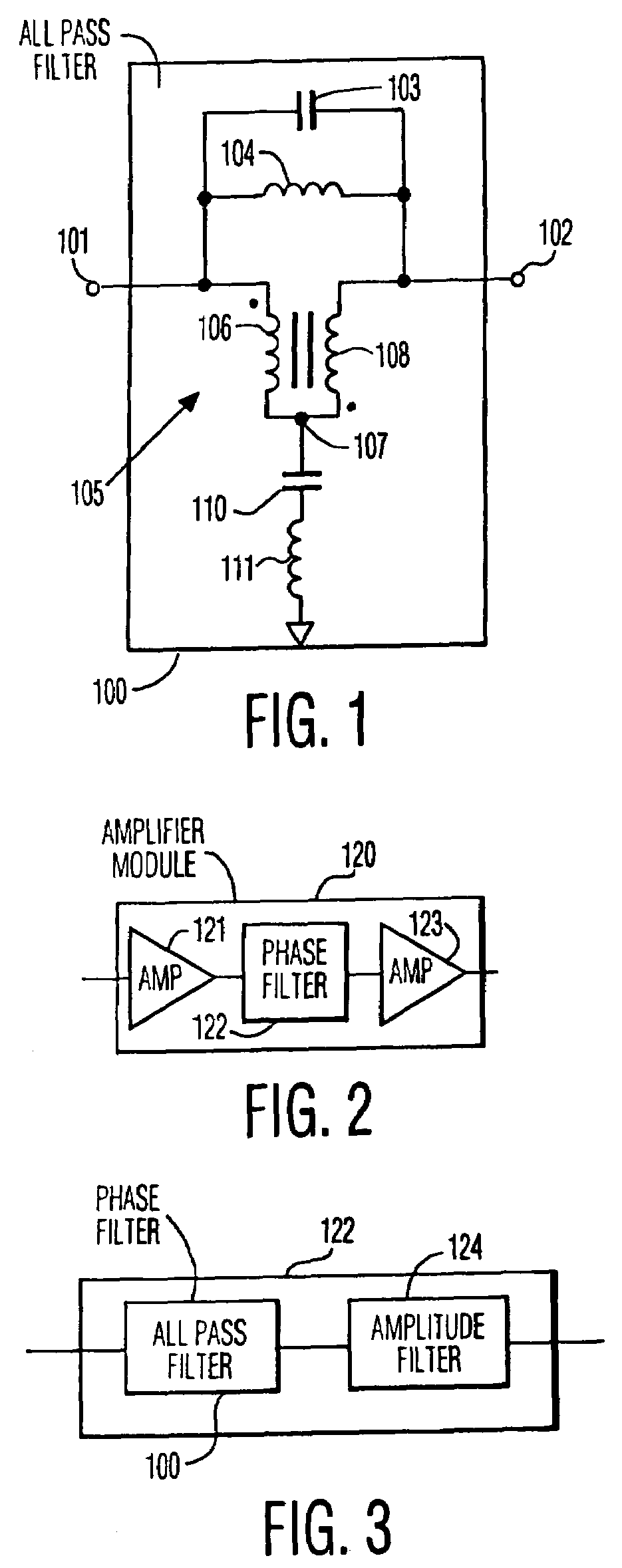 Amplifier composite triple beat (CTB) reduction by phase filtering