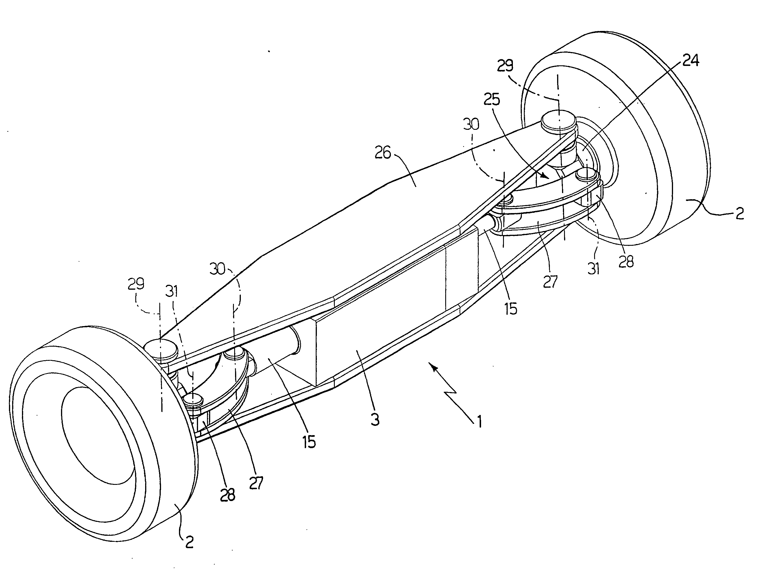 Steering unit for an electric vehicle