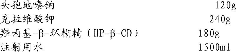 Cefodizime sodium composition and preparation method thereof