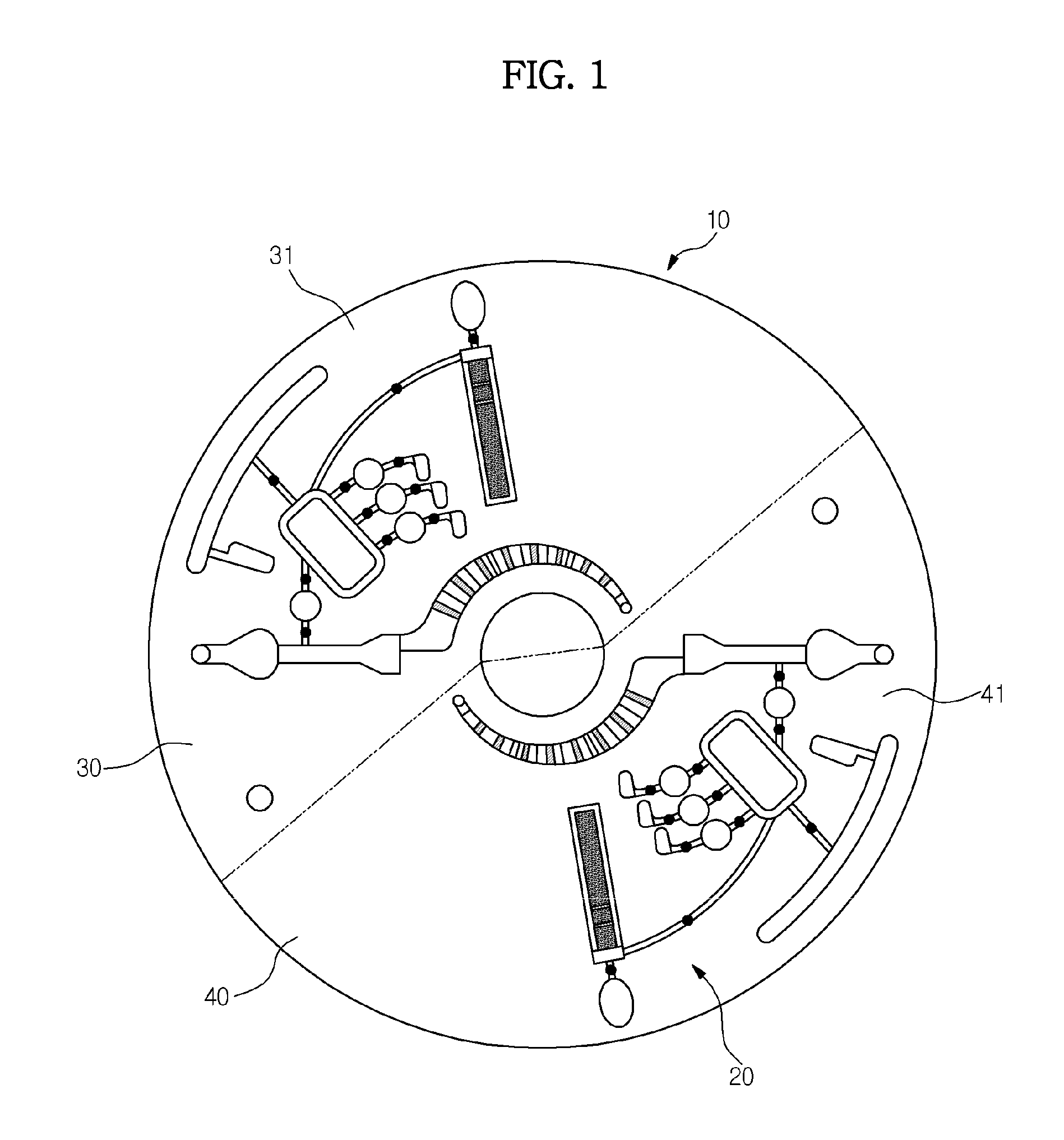 Centrifugal micro-fluidic device and method for detecting analytes from liquid specimen