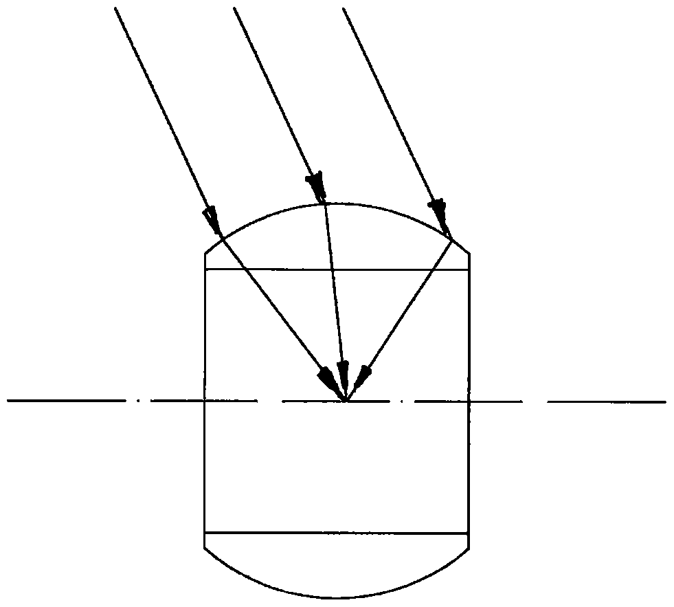 Annular convex lens and efficient light type solar water heater